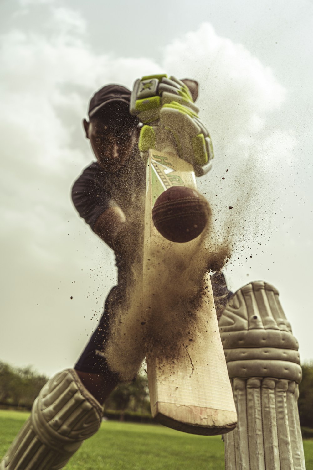 Turf Cricket Pitch Action